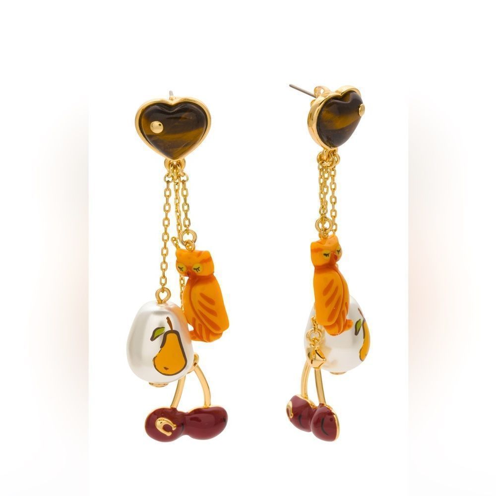 Authentic Coach earrings with tag and authenticity certificate